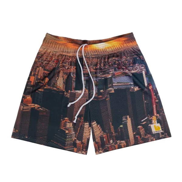 Nostalgia Running Shorts - Retro Colorblock Shorts Black