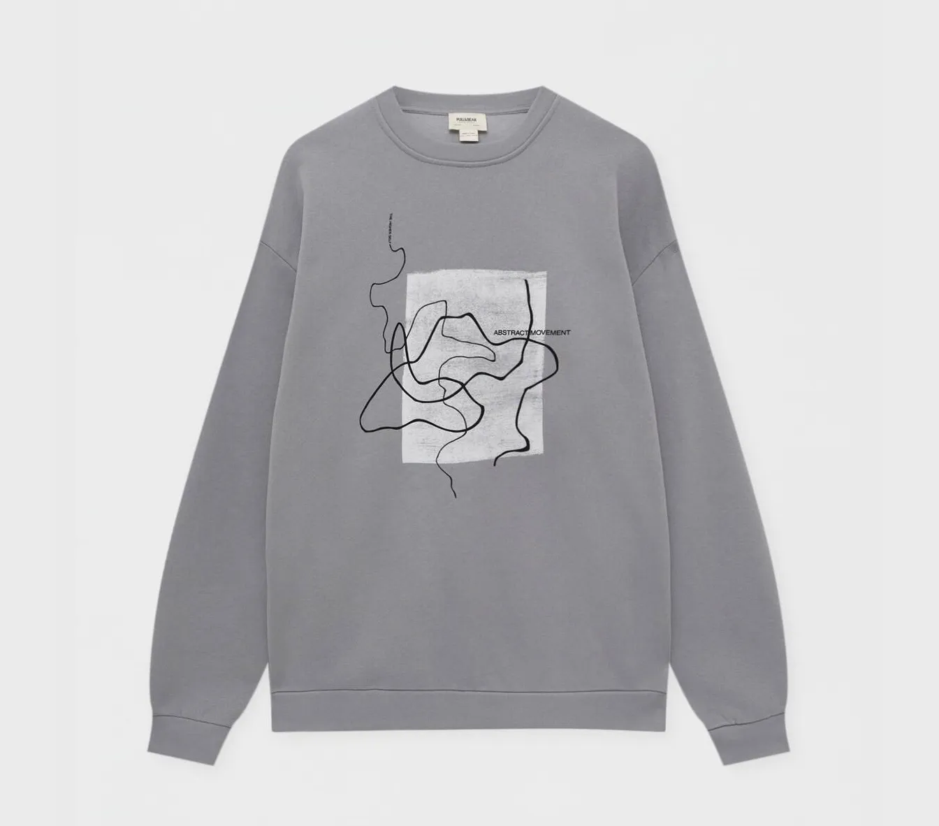 Essential Round Neck Sweatshirt - Soft Cotton Blend Casual Grey Five Oceans Garment Essential Round Neck Sweatshirt - Soft Cotton Blend Casual Grey