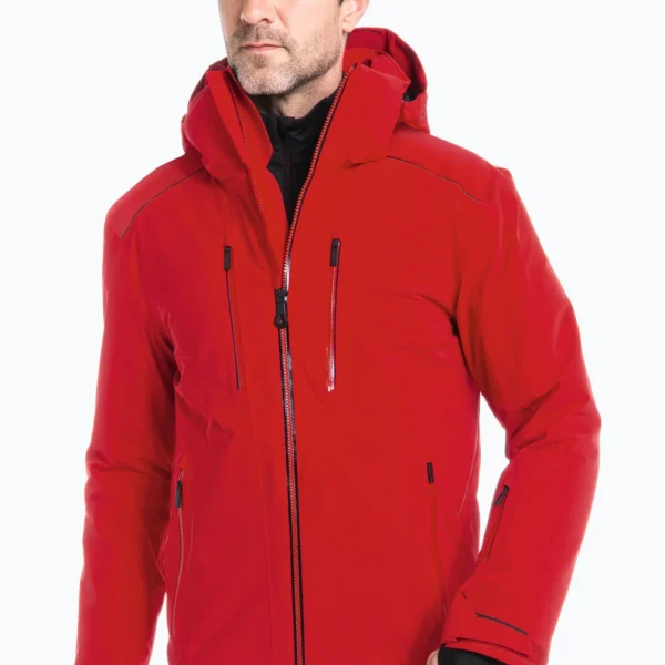 Men's Advanced Ski Jacket - Performance Insulated Winter Coat Red