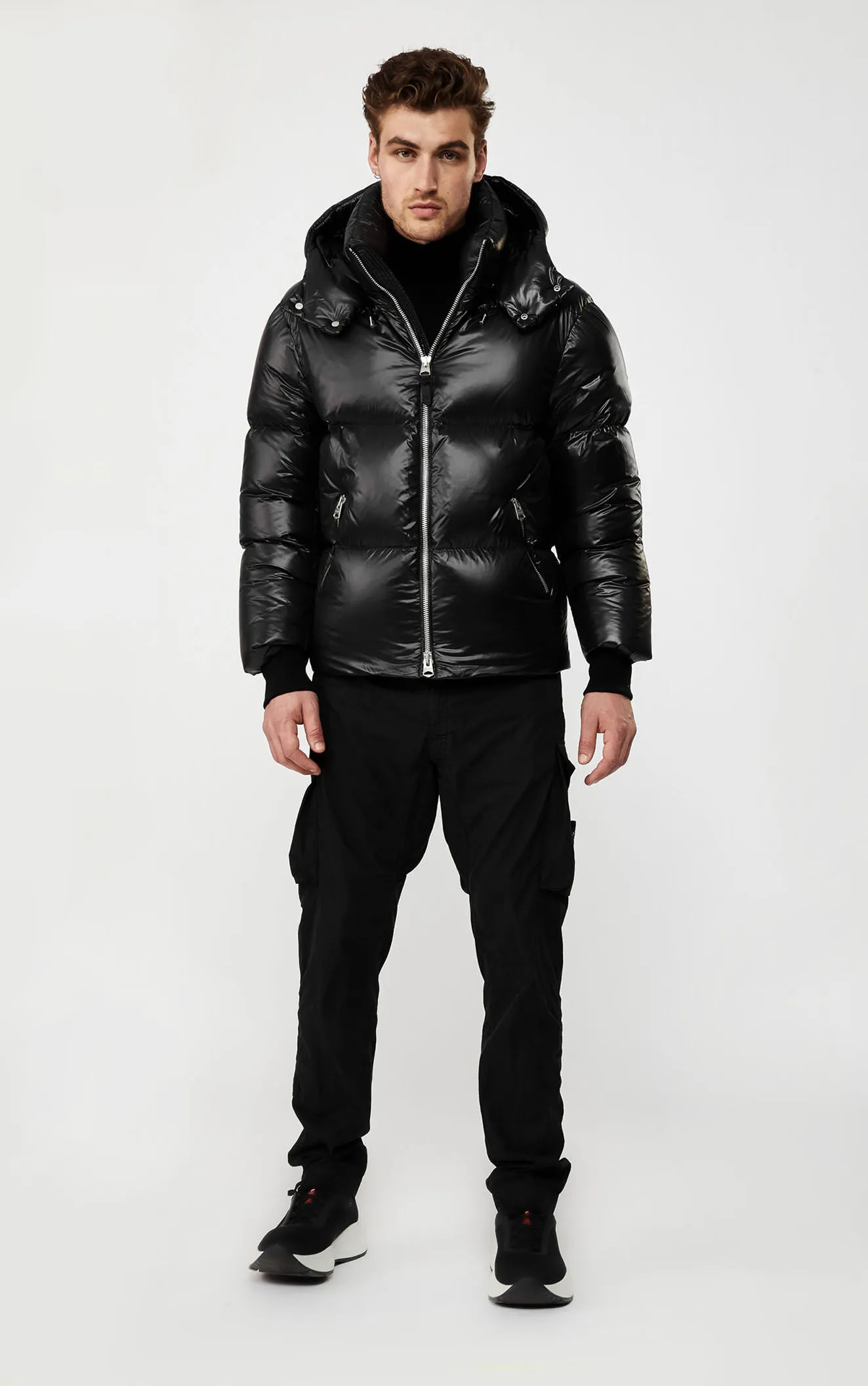 Men's All-Weather Puffer Jacket - Windproof Waterproof Winter Coat Grey Five Oceans Garment Men's All-Weather Puffer Jacket - Windproof Waterproof Winter Coat Grey - Image 7