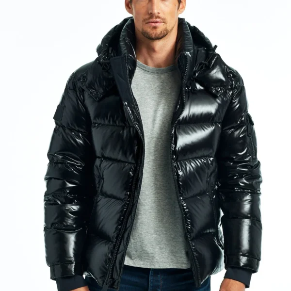 Men's Arctic Puffer Jacket - Extreme Cold Weather -30F Down Coat Black