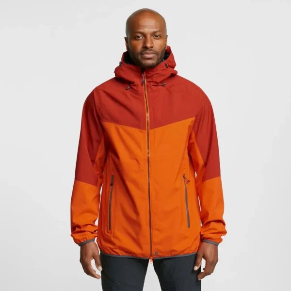 Men's Compact Rain Jacket - Minimalist Travel Shell Red