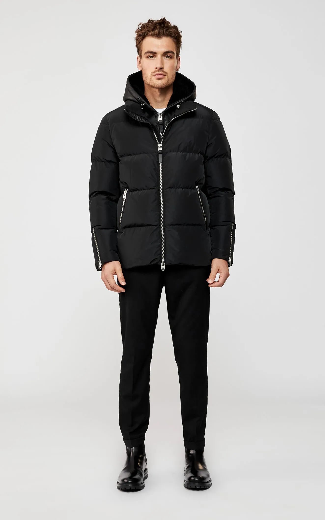 Men's Elite Puffer Jacket - Premium 800 Fill Down Coat Navy Five Oceans Garment Men's Elite Puffer Jacket - Premium 800 Fill Down Coat Navy - Image 3