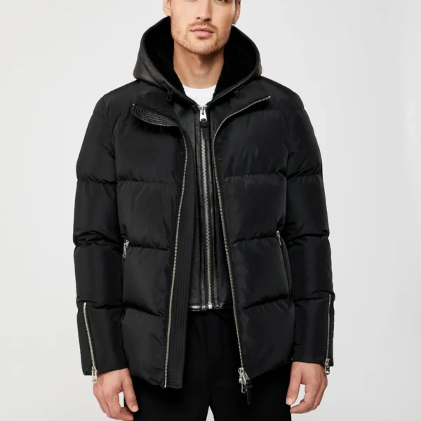 Men's Elite Puffer Jacket - Premium 800 Fill Down Coat Navy