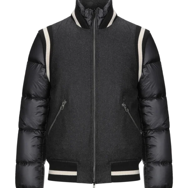Men's Fashion Bomber Jacket - Designer Style Winter Jacket Navy