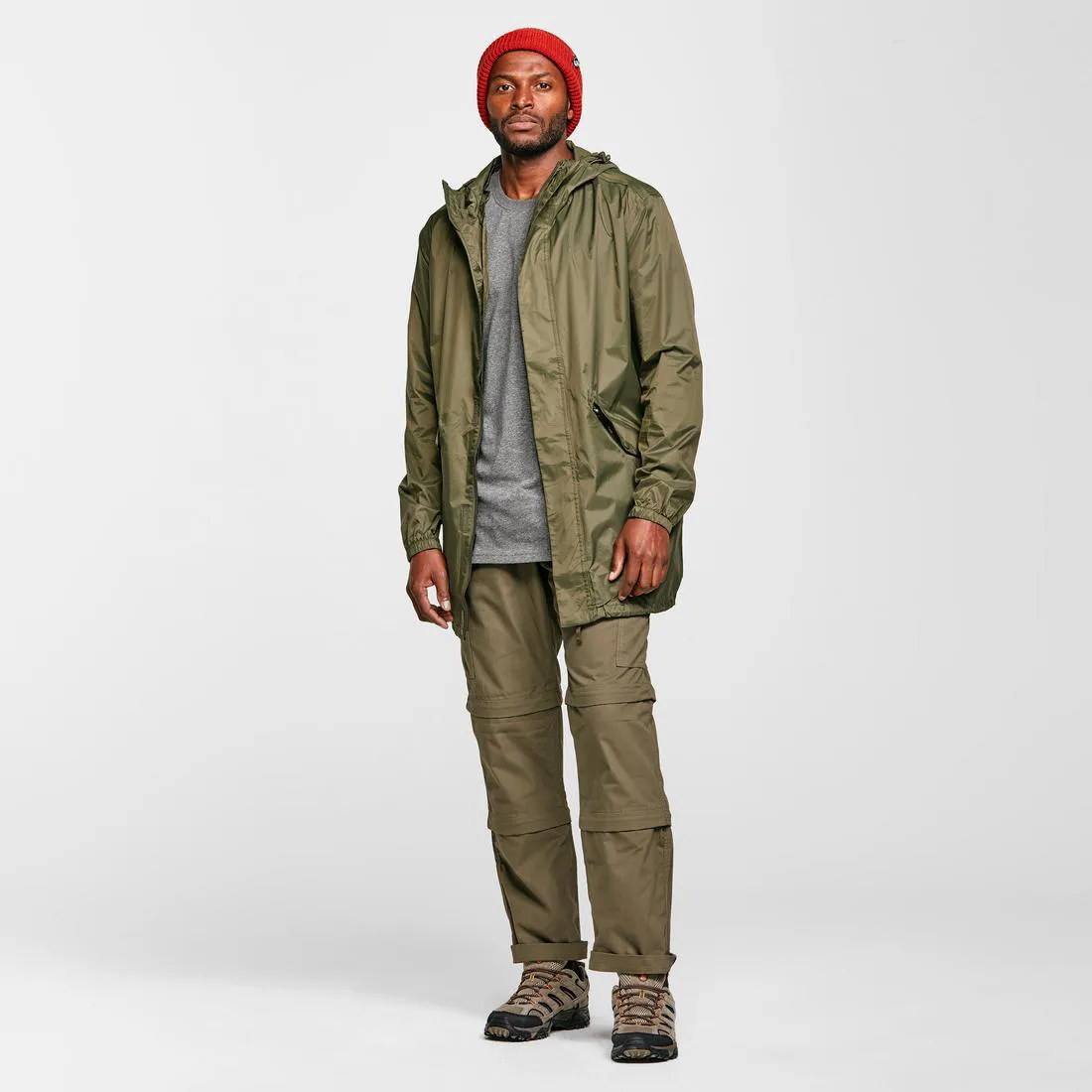 Men's Fishing Rain Jacket - Angler Waterproof Coat Green Five Oceans Garment Men's Fishing Rain Jacket - Angler Waterproof Coat Green - Image 3