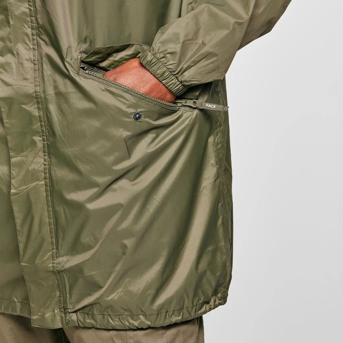 Men's Fishing Rain Jacket - Angler Waterproof Coat Green Five Oceans Garment Men's Fishing Rain Jacket - Angler Waterproof Coat Green - Image 5