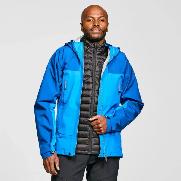 Men's Golf Rain Jacket - Swing Flex Shell Coat Blue