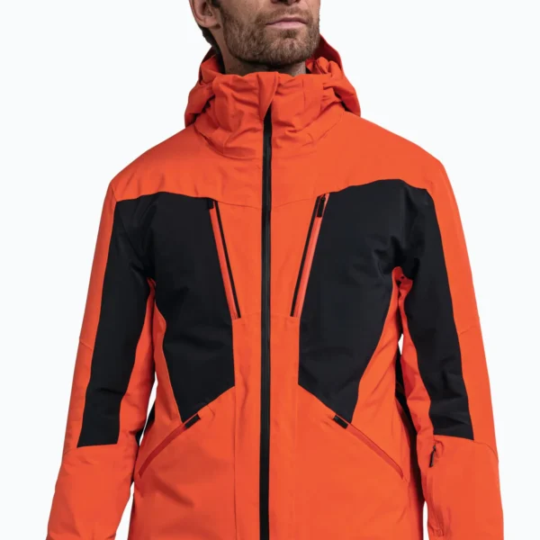 Men's Heated Ski Jacket - Battery-Powered Warming Coat Red