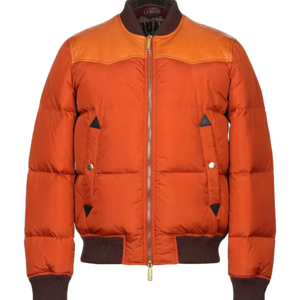 Men's Hybrid Bomber Jacket - Mixed Material Winter Coat Olive