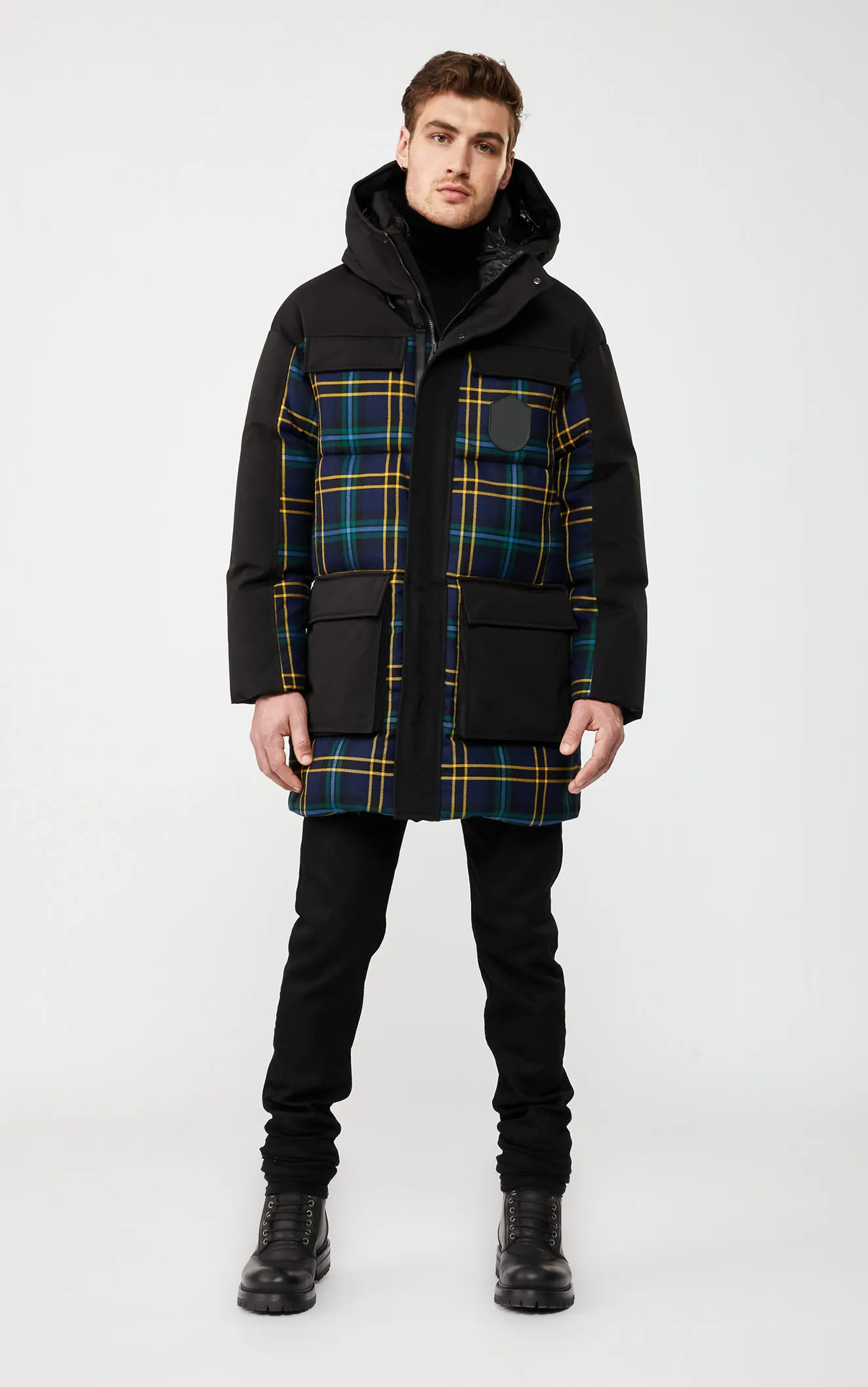 Men's Hybrid Puffer Jacket - Mixed Insulation Winter Coat Grey Five Oceans Garment Men's Hybrid Puffer Jacket - Mixed Insulation Winter Coat Grey - Image 8