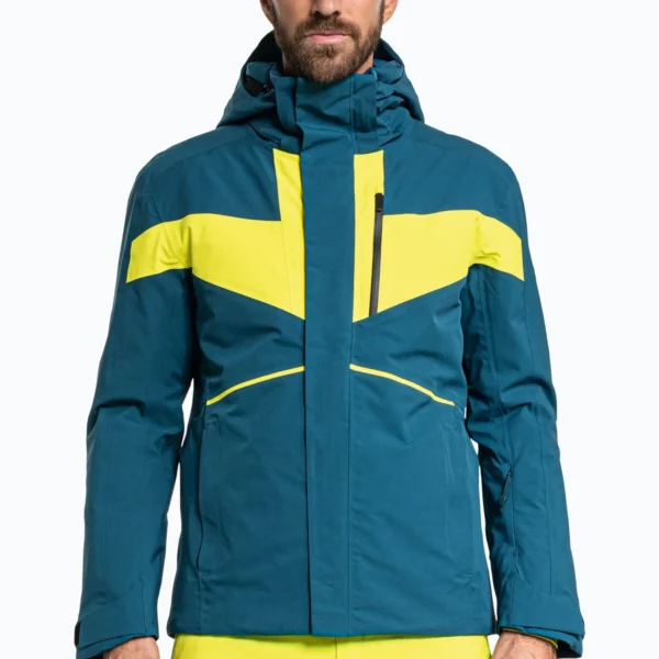 Men's Hybrid Ski Jacket - 2-in-1 Insulated Shell Coat Green