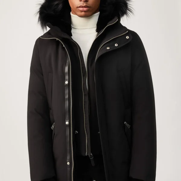 Men's Insulated Parka Coat - Extreme Cold Weather Arctic Winter Jacket Black