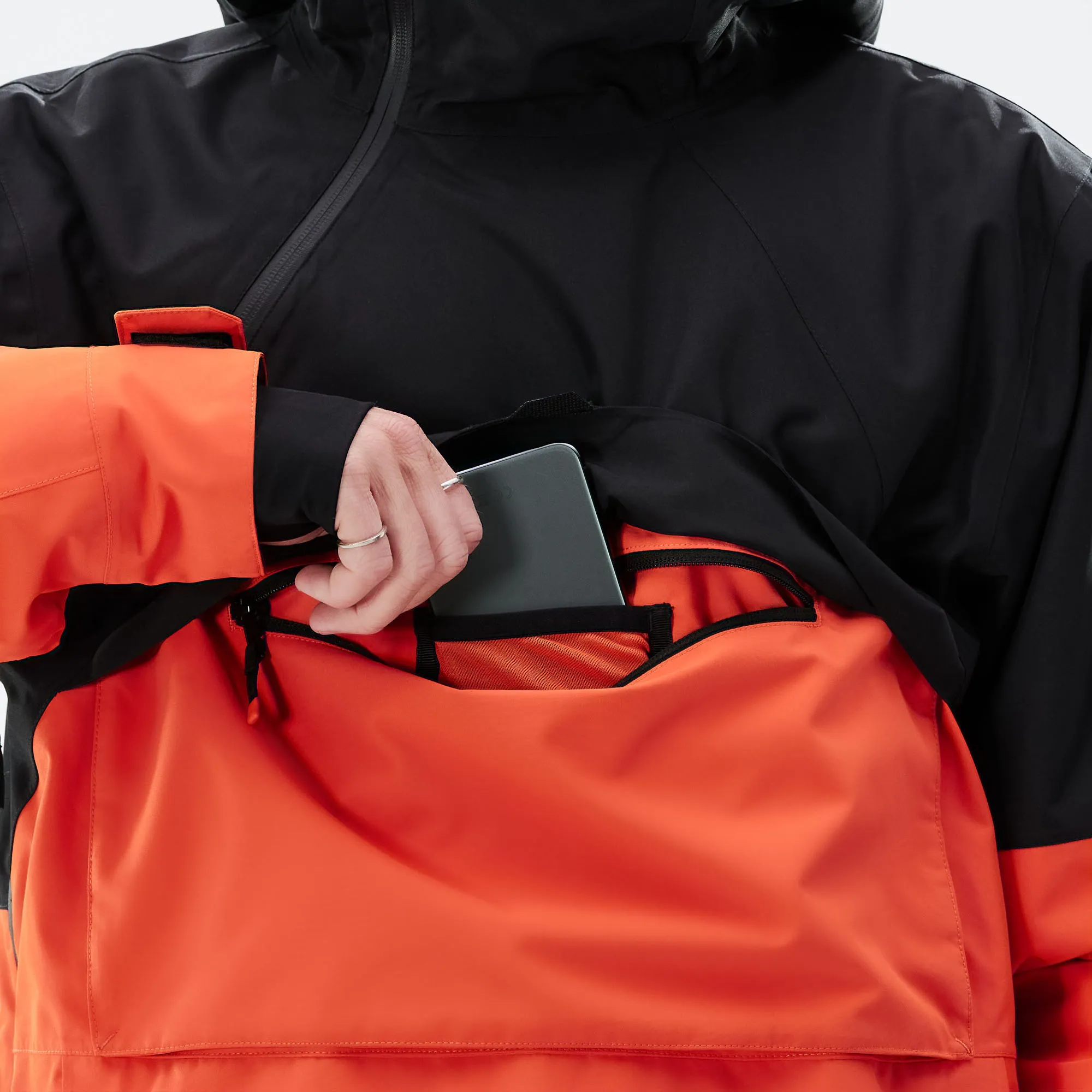 Men's Layering Ski Jacket - Versatile 3-in-1 Winter Coat Black Five Oceans Garment Men's Layering Ski Jacket - Versatile 3-in-1 Winter Coat Black - Image 7
