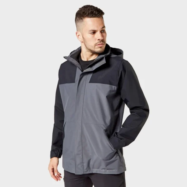 Men's Lightweight Rain Jacket - Ultra-Packable Coat Gray