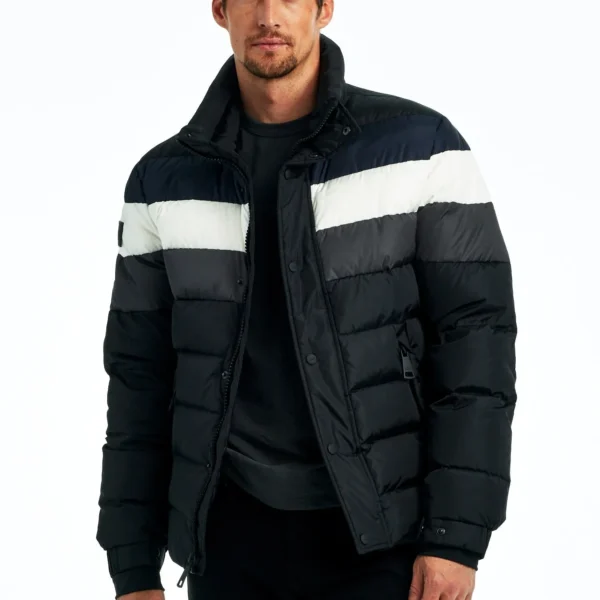 Men's Mountain Puffer Jacket - Alpine Climbing Down Coat Grey