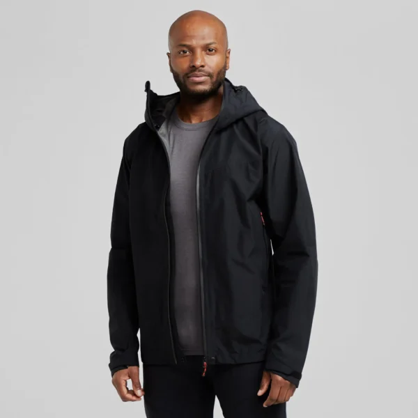 Men's Portable Rain Jacket - Carry-On Friendly Coat Black