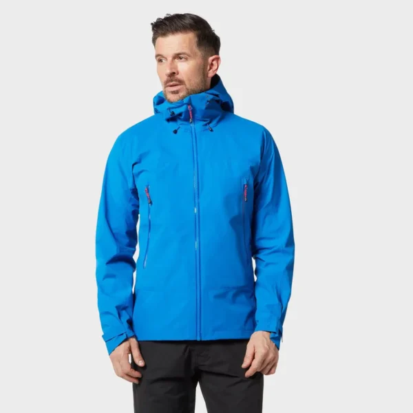 Men's Rainproof Shell Jacket - 10K Waterproof Rating Coat Blue