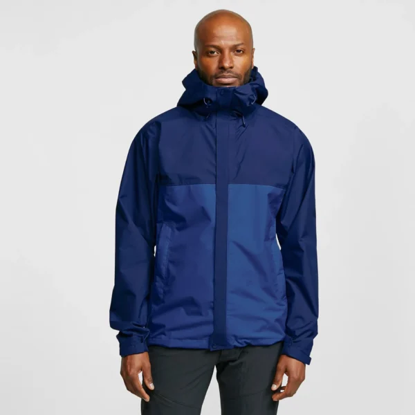 Men's Running Rain Jacket - Reflective Athletic Coat Blue