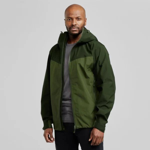 Men's Softshell Rain Jacket - Stretch Breathable Coat Green