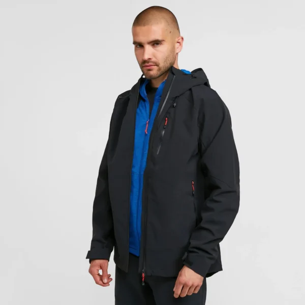 Men's Storm-Proof Rain Jacket - Extreme Weather Protection Black