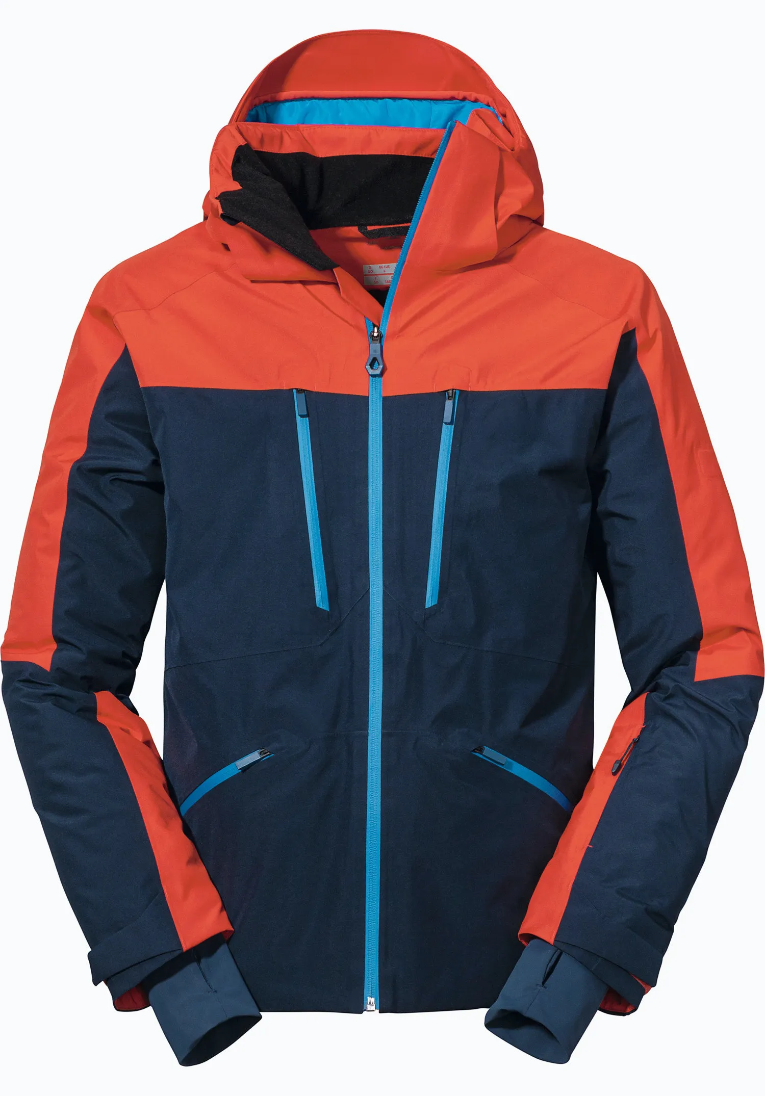 Men's Touring Ski Jacket - Lightweight Shell for Ski Mountaineering Blue Five Oceans Garment Men's Touring Ski Jacket - Lightweight Shell for Ski Mountaineering Blue - Image 5
