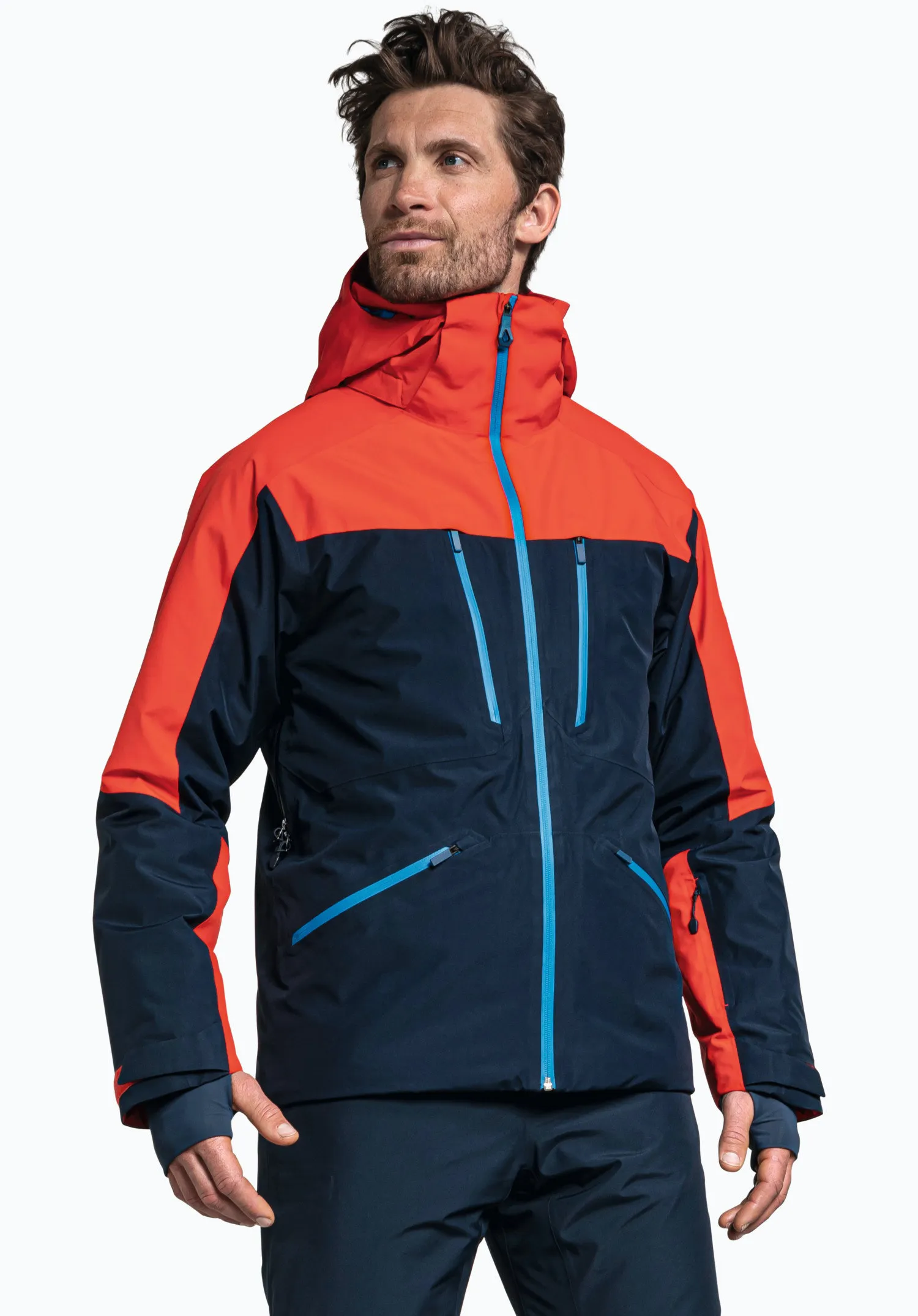 Men's Touring Ski Jacket - Lightweight Shell for Ski Mountaineering Blue Five Oceans Garment Men's Touring Ski Jacket - Lightweight Shell for Ski Mountaineering Blue