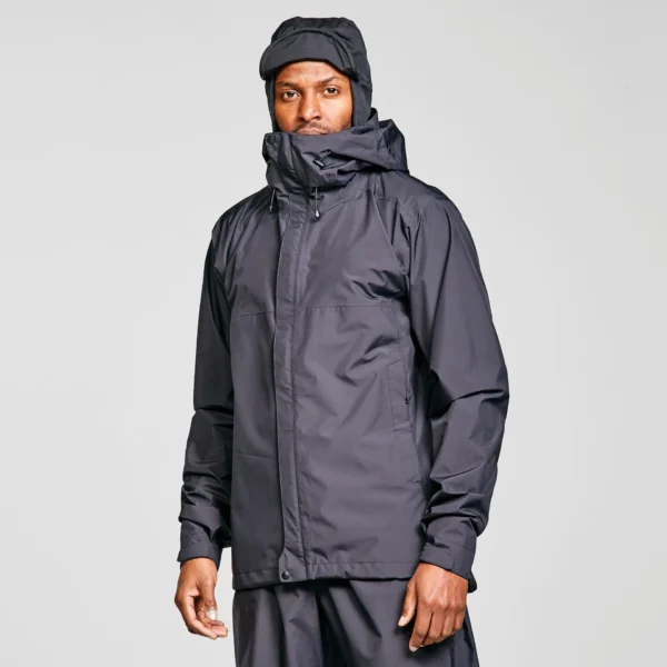Men's Trekking Rain Jacket - Mountain Weather Coat Grey