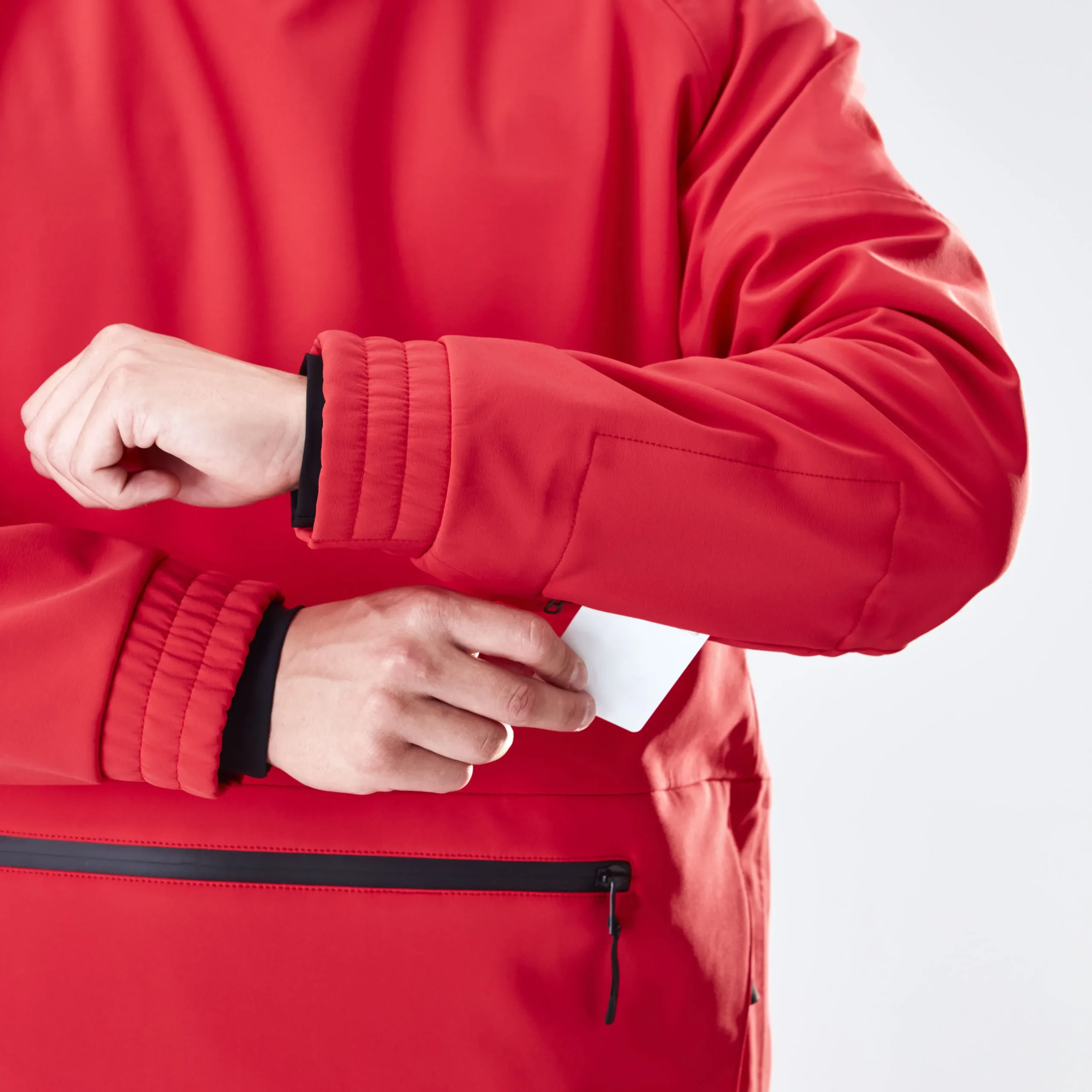 Men's Warm Ski Jacket - High-Loft Insulated Winter Coat Red Five Oceans Garment Men's Warm Ski Jacket - High-Loft Insulated Winter Coat Red - Image 2