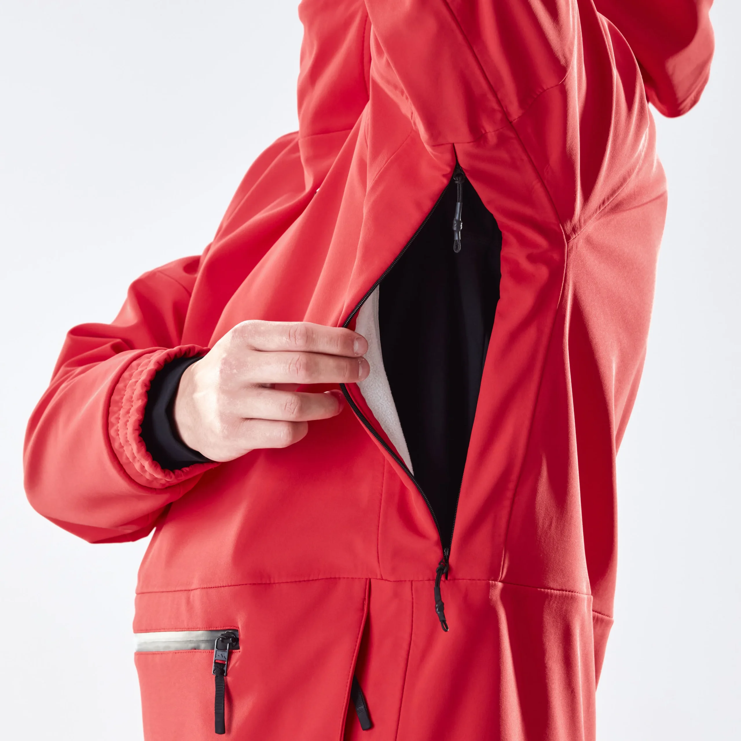 Men's Warm Ski Jacket - High-Loft Insulated Winter Coat Red Five Oceans Garment Men's Warm Ski Jacket - High-Loft Insulated Winter Coat Red - Image 3