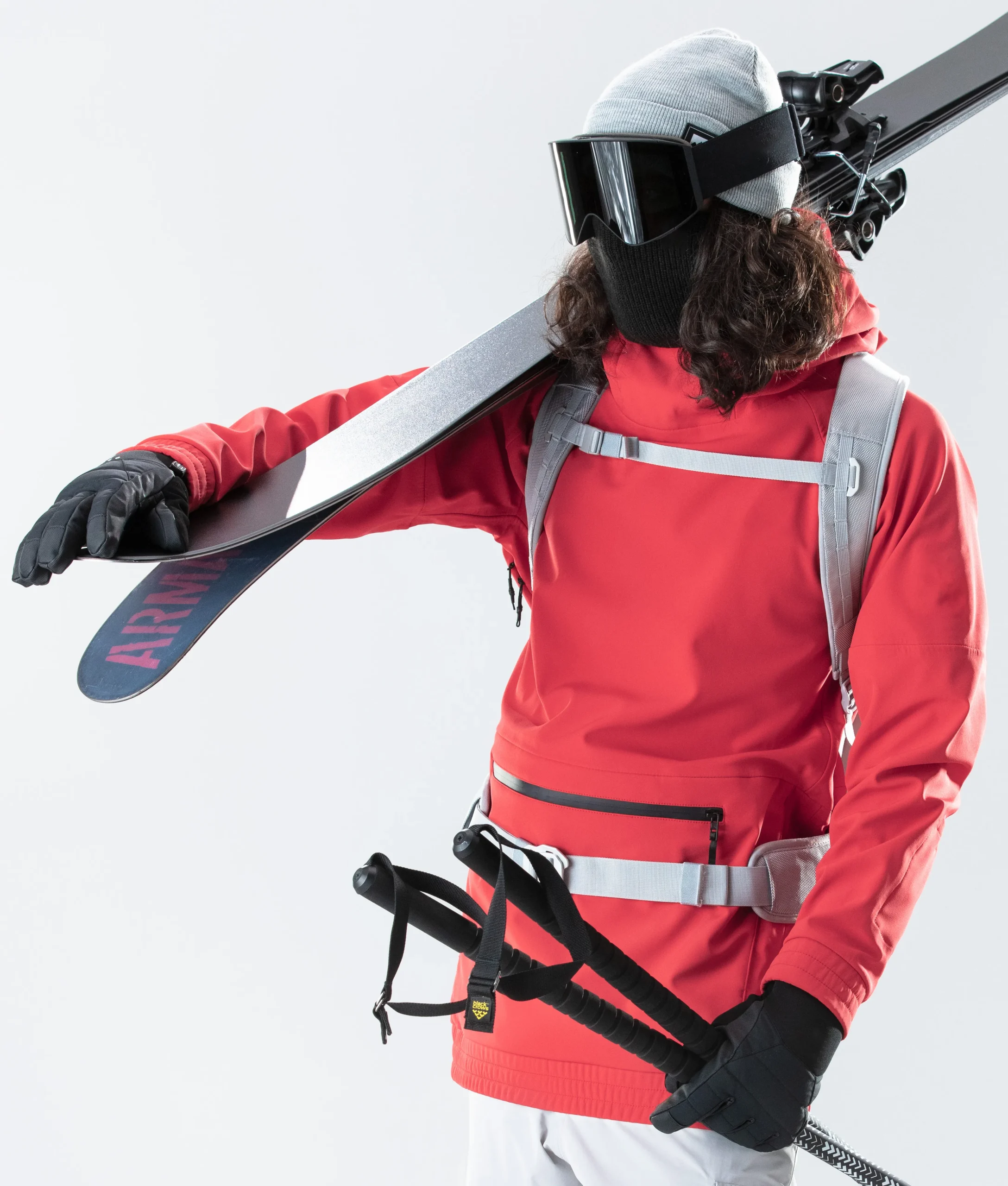 Men's Warm Ski Jacket - High-Loft Insulated Winter Coat Red Five Oceans Garment Men's Warm Ski Jacket - High-Loft Insulated Winter Coat Red