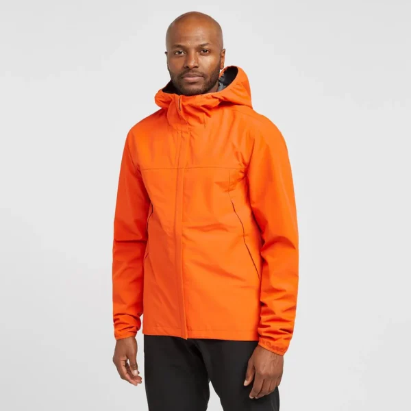 Men's Water-Resistant Rain Jacket - DWR Coated Windbreaker Red