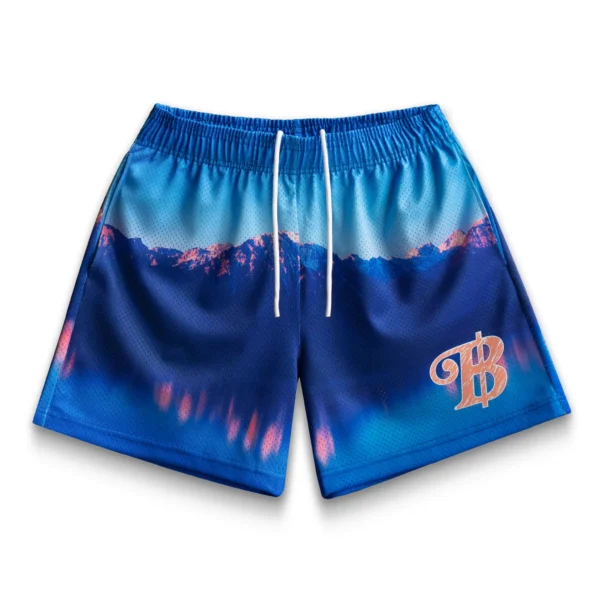 Green Athletic Shorts - Environmentally Conscious Shorts Grey