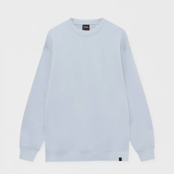 Streetwear Sweatshirt - Urban Style Cotton Pullover Blue