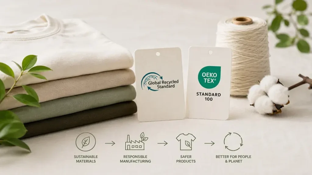 Sustainable Apparel: GRS & OEKO-TEX Guide sustainable apparel grs amp oeko tex guide custom outerwear apparel manufacturer factory