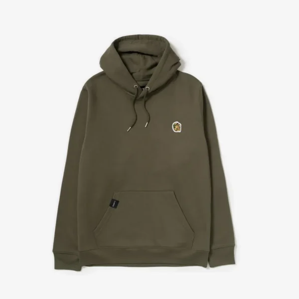 Unisex Eco Hoodie - Organic Fabric Drawstring Hood DrakGreen
