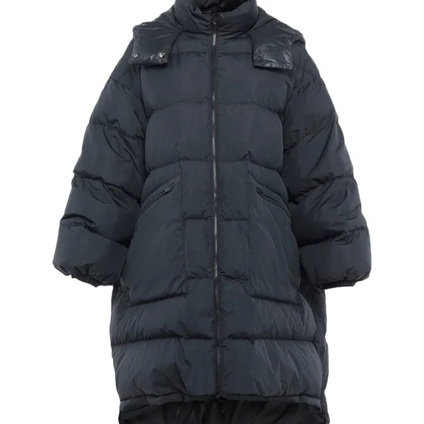 Women's Active Puffer Jacket - Sporty Fit Winter Coat Black