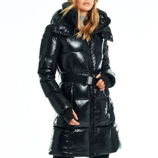 Women's Arctic Puffer Jacket - Extreme Cold Weather -30F Down Coat Black
