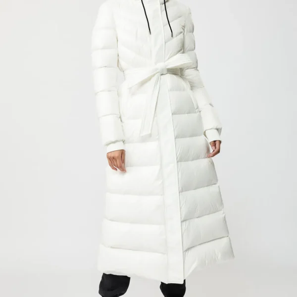 Women's Athletic Puffer Jacket - Performance Down Jacket White