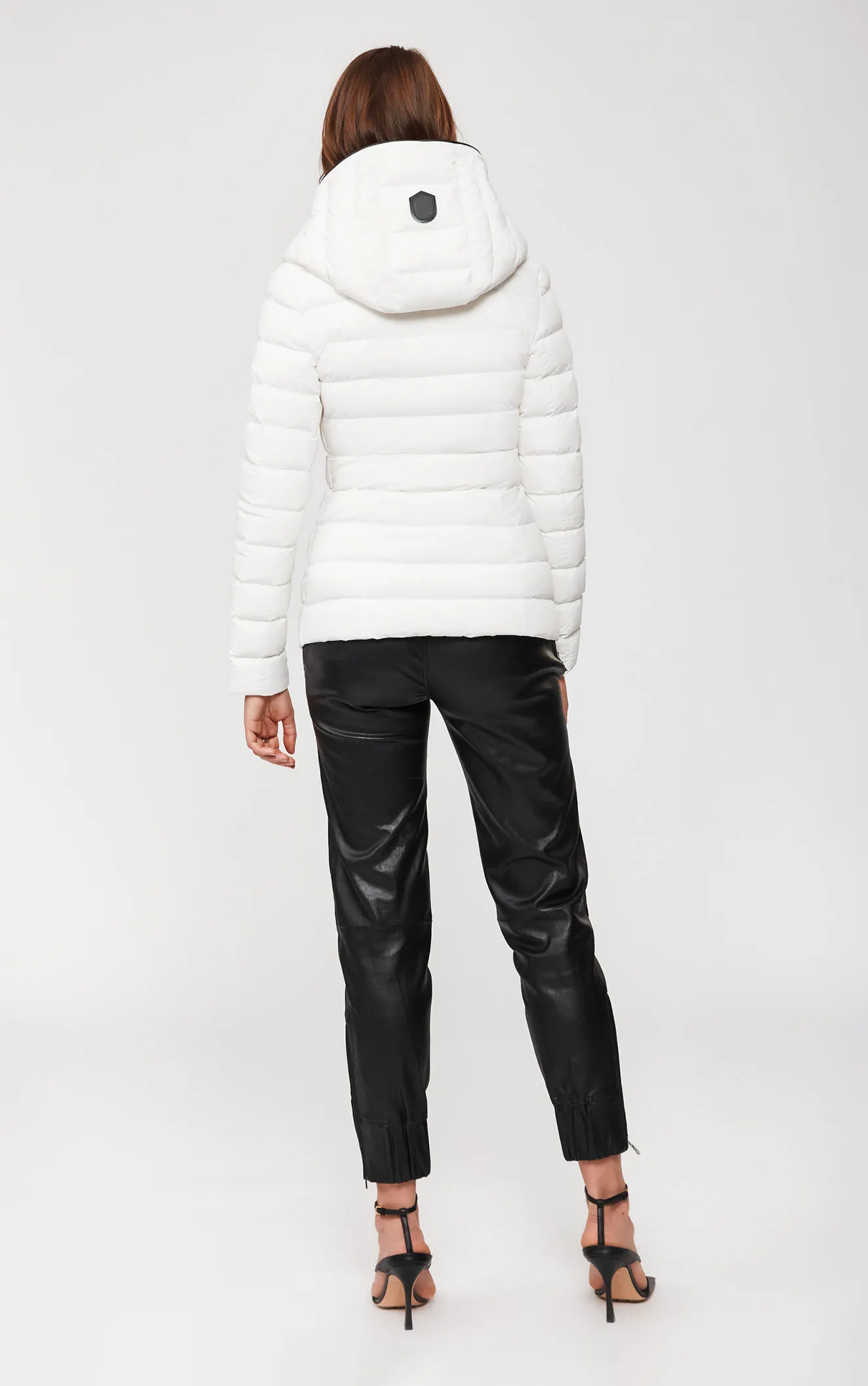 Women's Classic Fit Puffer Jacket - Traditional Down Coat White Five Oceans Garment Women's Classic Fit Puffer Jacket - Traditional Down Coat White - Image 5