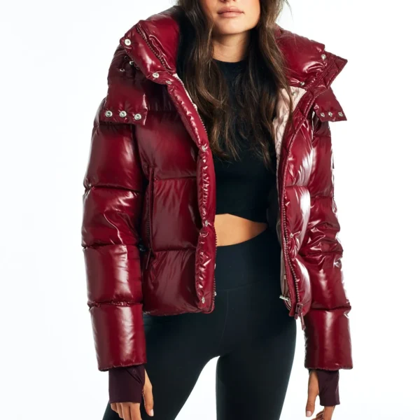 Women's Consistent Puffer Jacket - Reliable Winter Coat Red