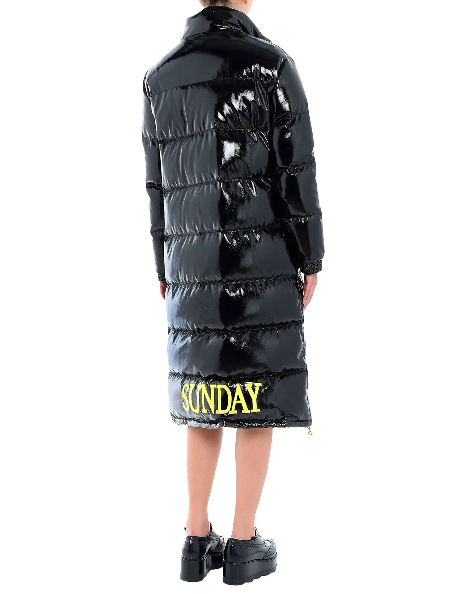 Women's Eco Puffer Jacket - Recycled Materials Winter Coat Black Five Oceans Garment Women's Eco Puffer Jacket - Recycled Materials Winter Coat Black - Image 3