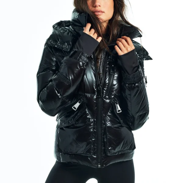 Women's Elite Performance Puffer Jacket - Top-Tier Down Coat Black