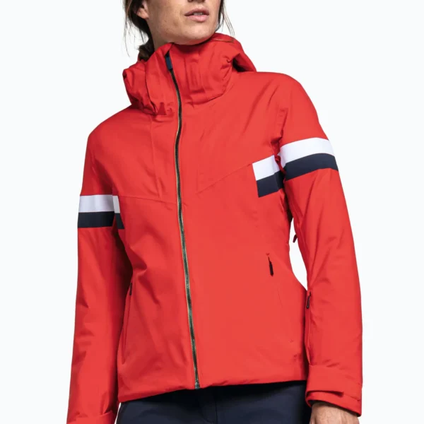 Women's Halfpipe Ski Jacket - Competition Insulated Coat Red