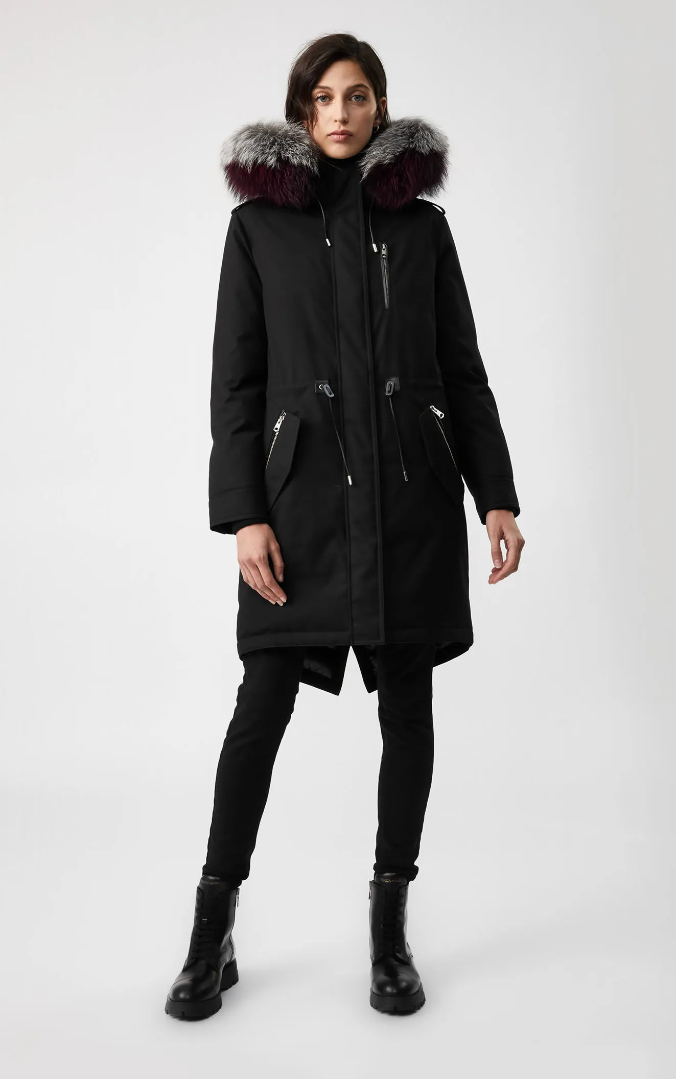 Women's Hybrid Parka Jacket - Softshell Insulated Winter Coat Black Five Oceans Garment Women's Hybrid Parka Jacket - Softshell Insulated Winter Coat Black - Image 7