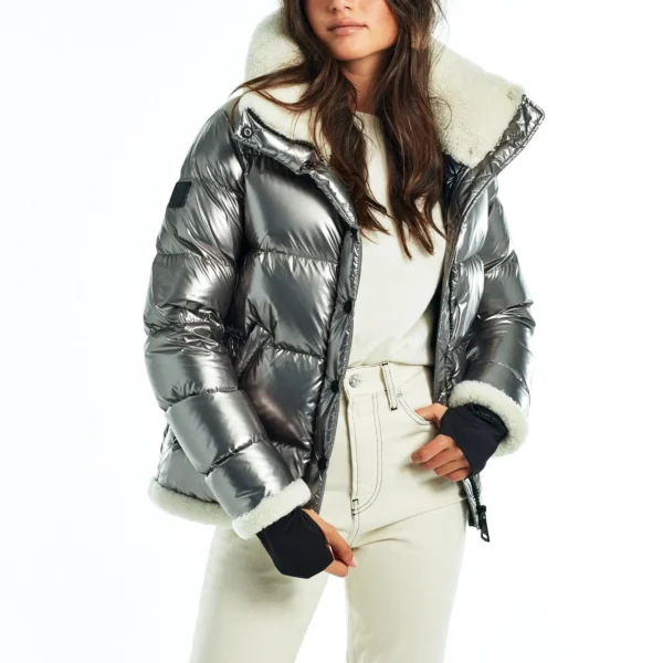 Women's Permanent Puffer Jacket - Forever Winter Coat Grey