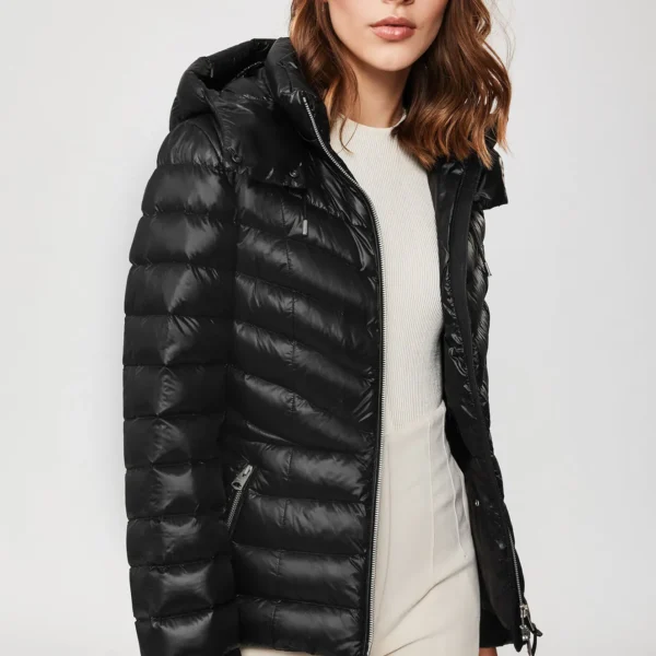 Women's Pro Puffer Jacket - Professional Grade Down Coat Black