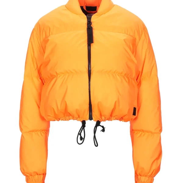 Women's Transitional Puffer Jacket - Season-to-Season Down Coat Orange
