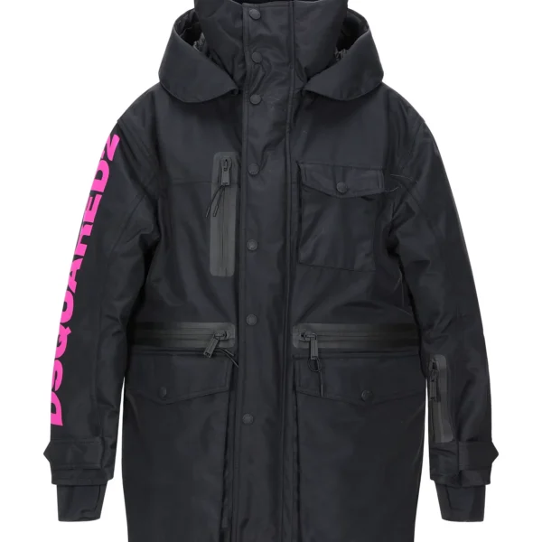 Women's Urban Commuter Parka - City Winter Jacket with Reflective Details Black