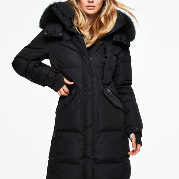 Women's Urban Puffer Jacket - Modern Fit City Winter Jacket Black